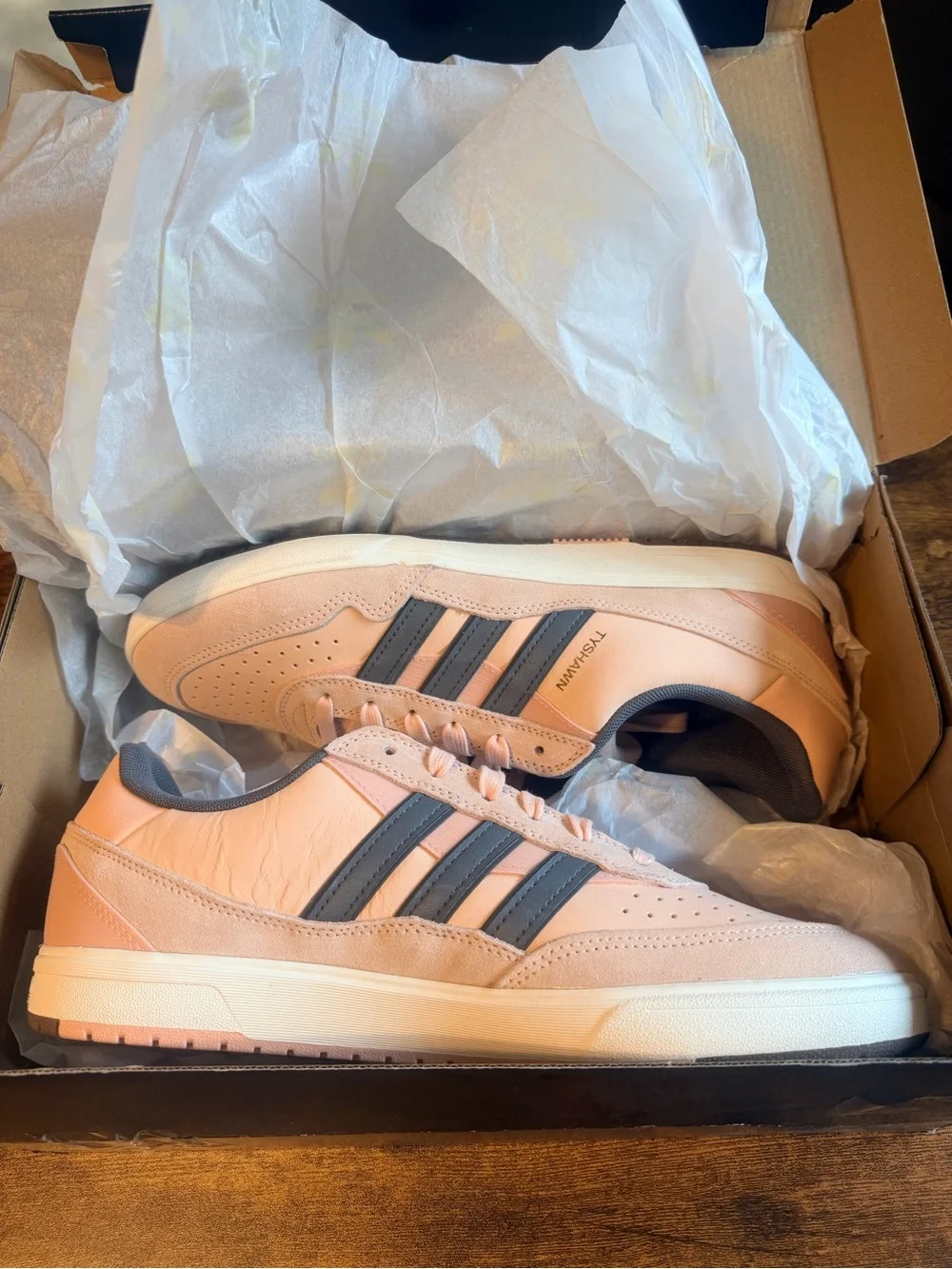 adidas Tyshawn II Sneakers in Pink and Gray 11.5M